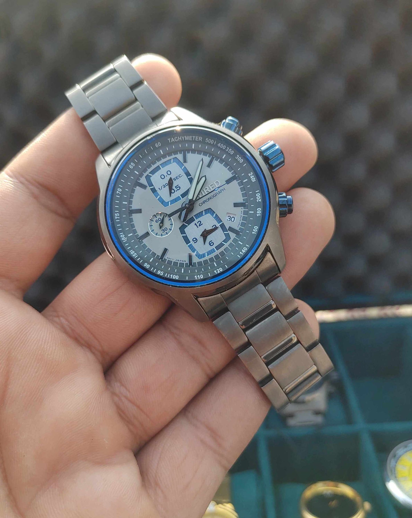 Wired Choronograph Watch For Men Techymeter 42mm Case Diameter