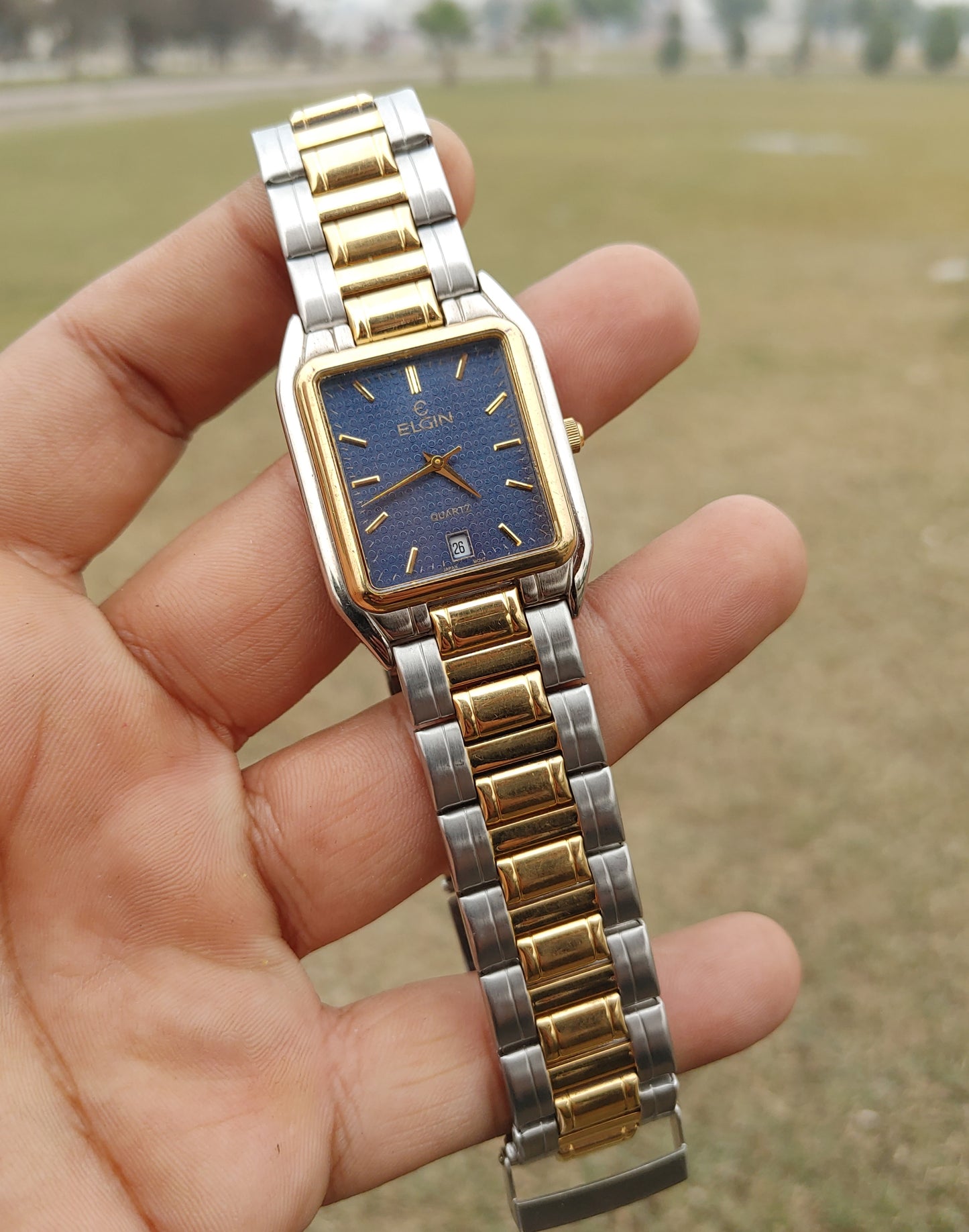 Elgin Watch For Men Classic 90s 100% Authentic Stainless Steel Japan Quartz Movement