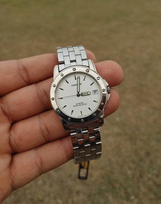 Samsung Vintage Stainless Steel 40mm Case Round Diameter Watch For Men
