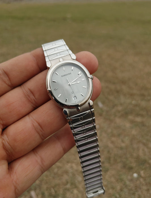Samsung Vintage Quartz 35mm Made in Korea Classic Watch Unisex