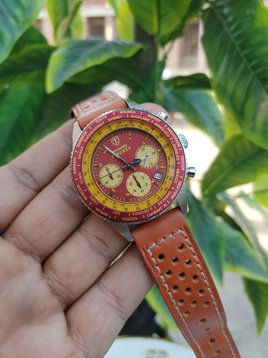Firenze Sl1624c(CH) Watch For Men leather Strap