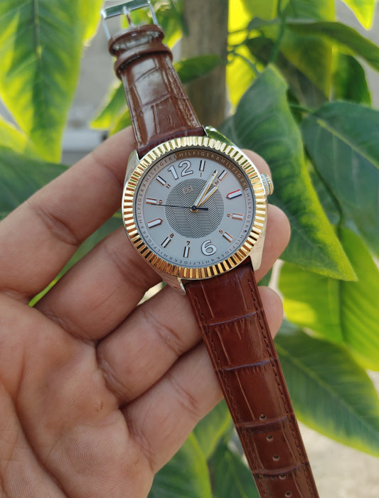 Tommy Hilfiger TH 217.3.20.1448 Watch Brown Leather Strap Watch