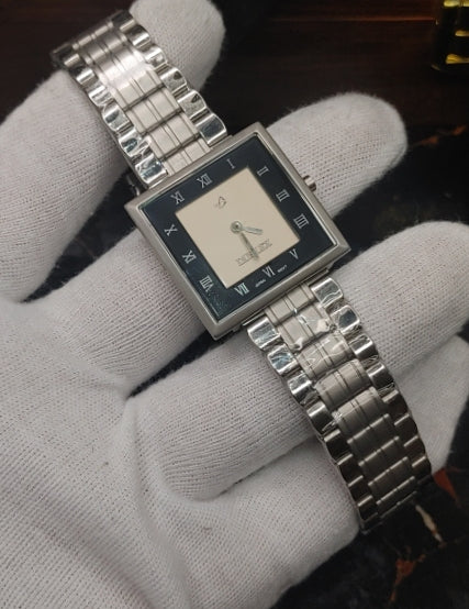 Dunlex 3200 Gold Japan Movement Sqaure Dial Watch