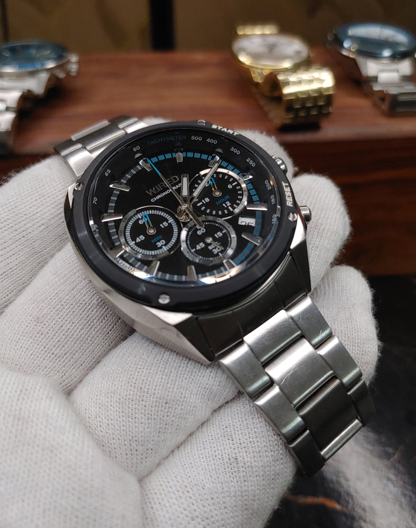 Wired Sports VK63-KM80 Black Dial Watch For Men
