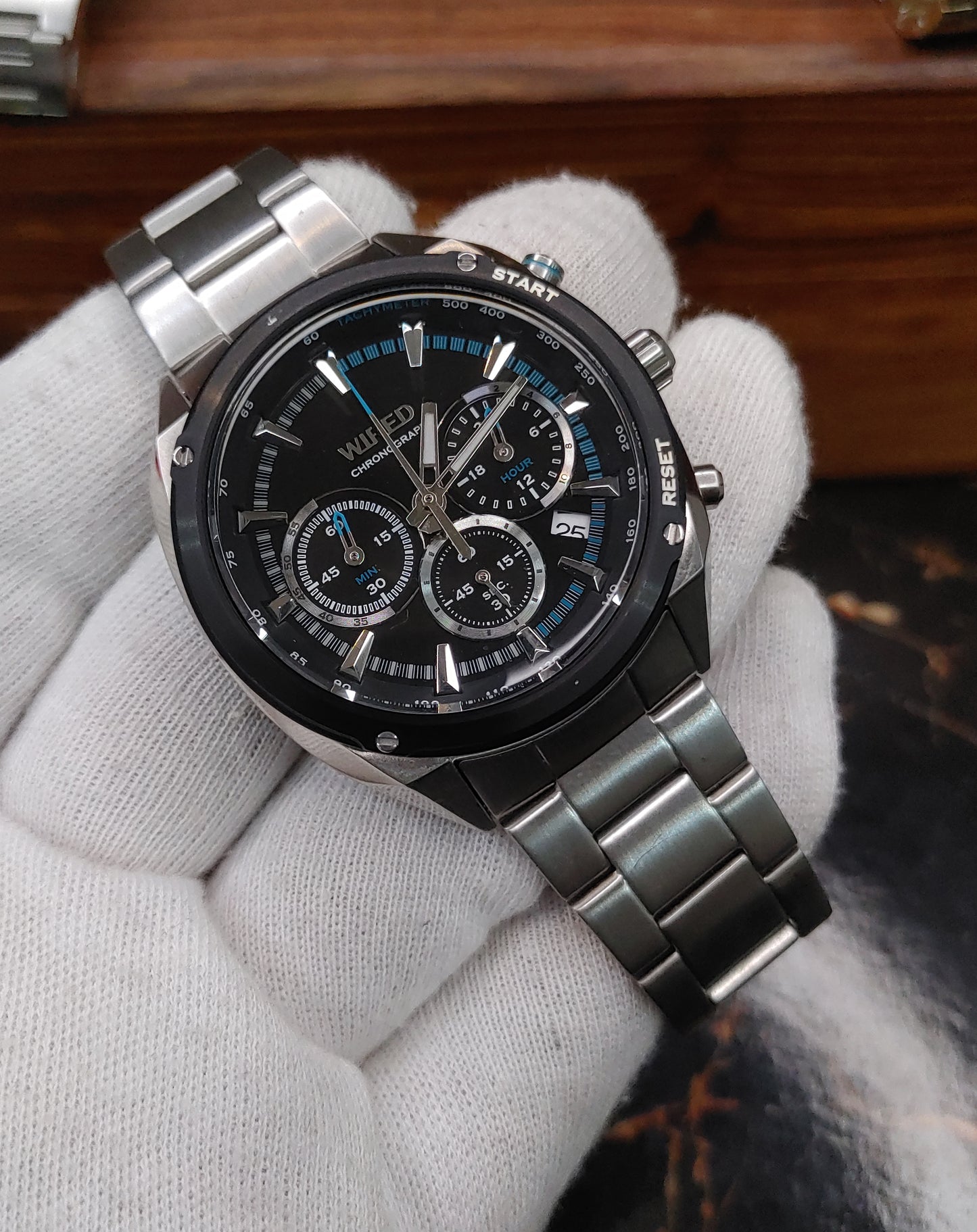 Wired Sports VK63-KM80 Black Dial Watch For Men