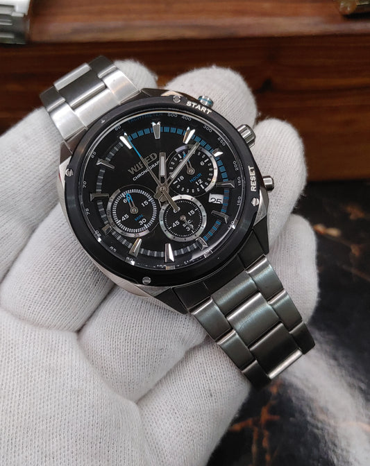 Wired Sports VK63-KM80 Black Dial Watch For Men