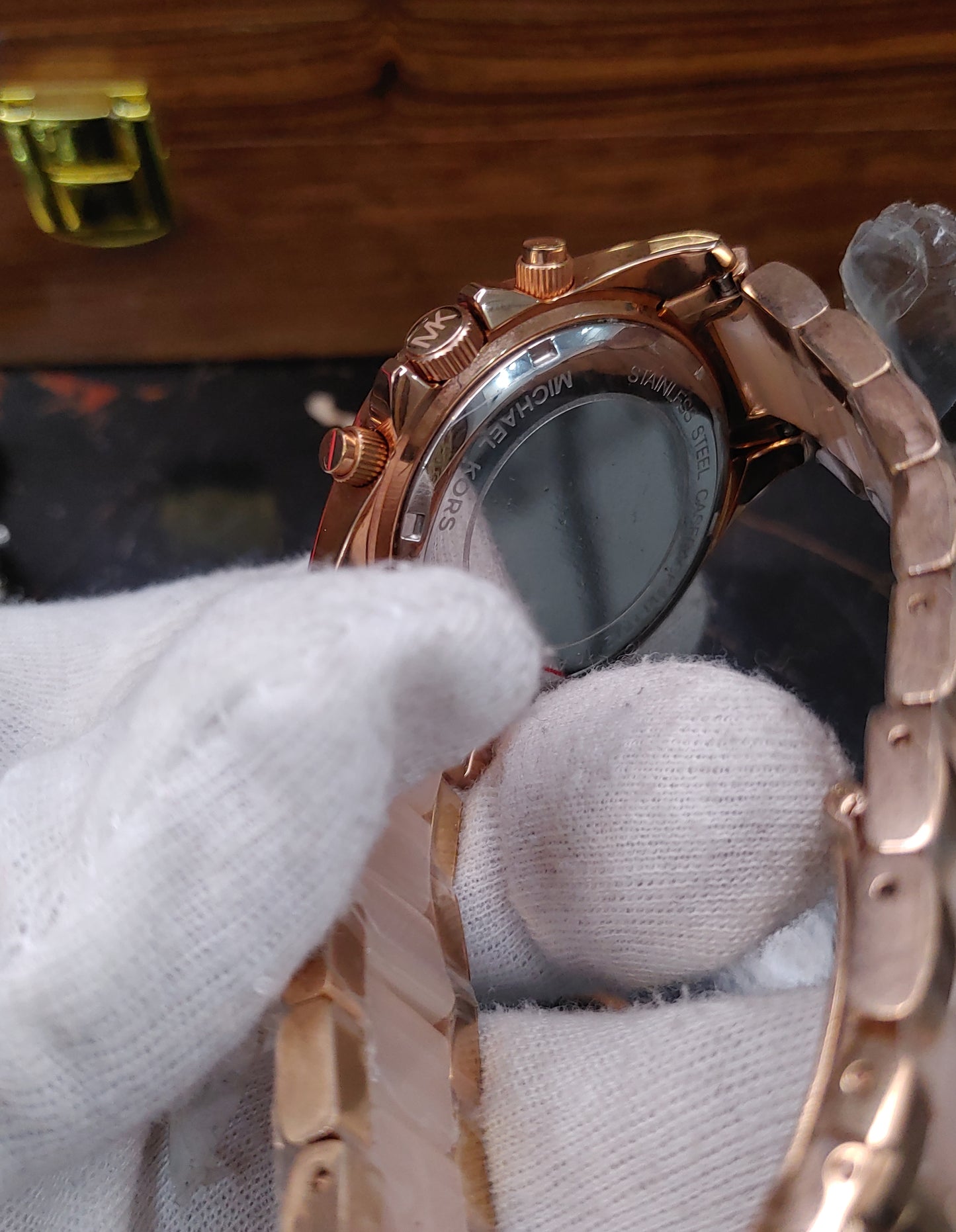 Michael Kors MK5943 Watch For Men Rose Gold Tone