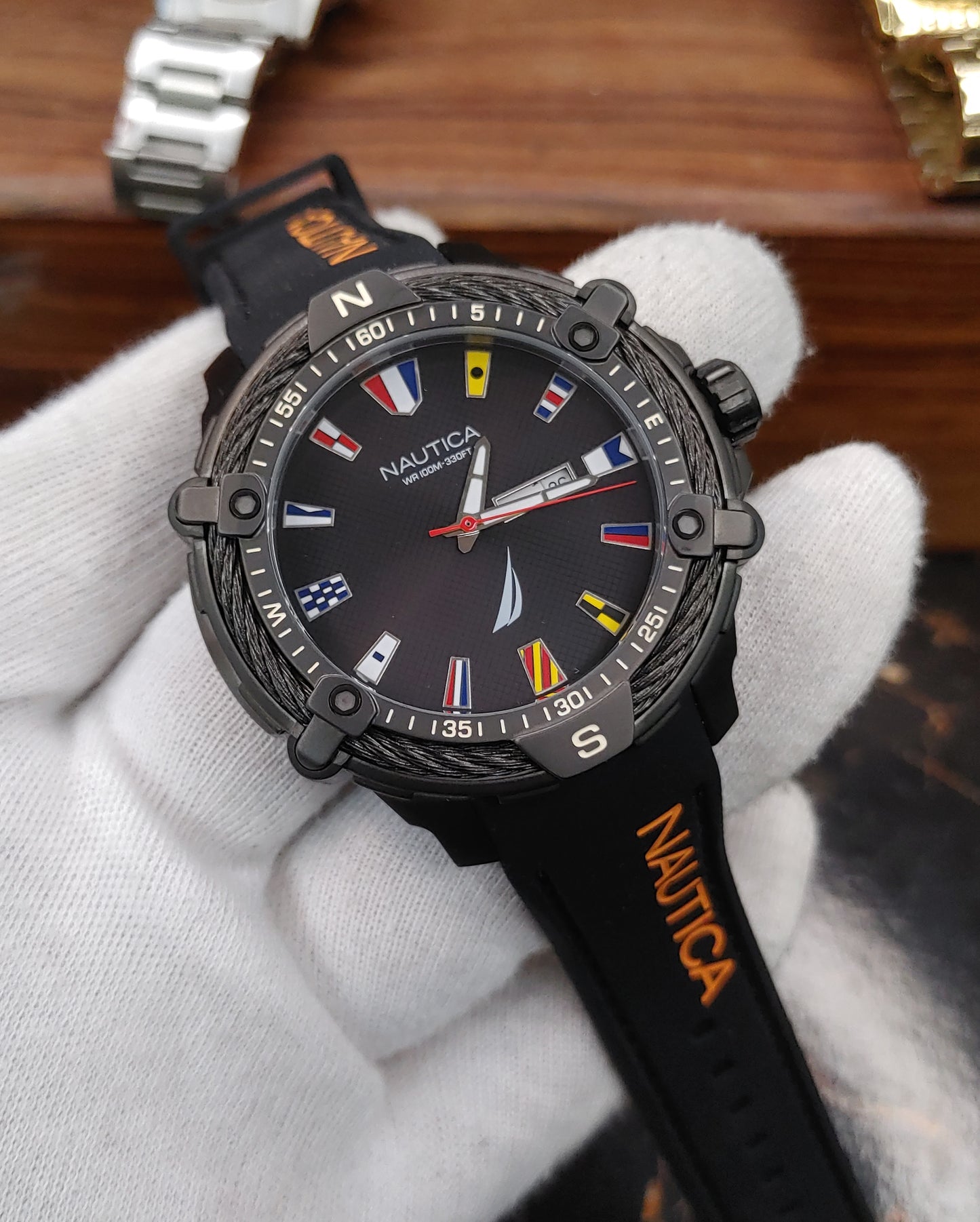 Nautica Sports Country Flags Dial Watch