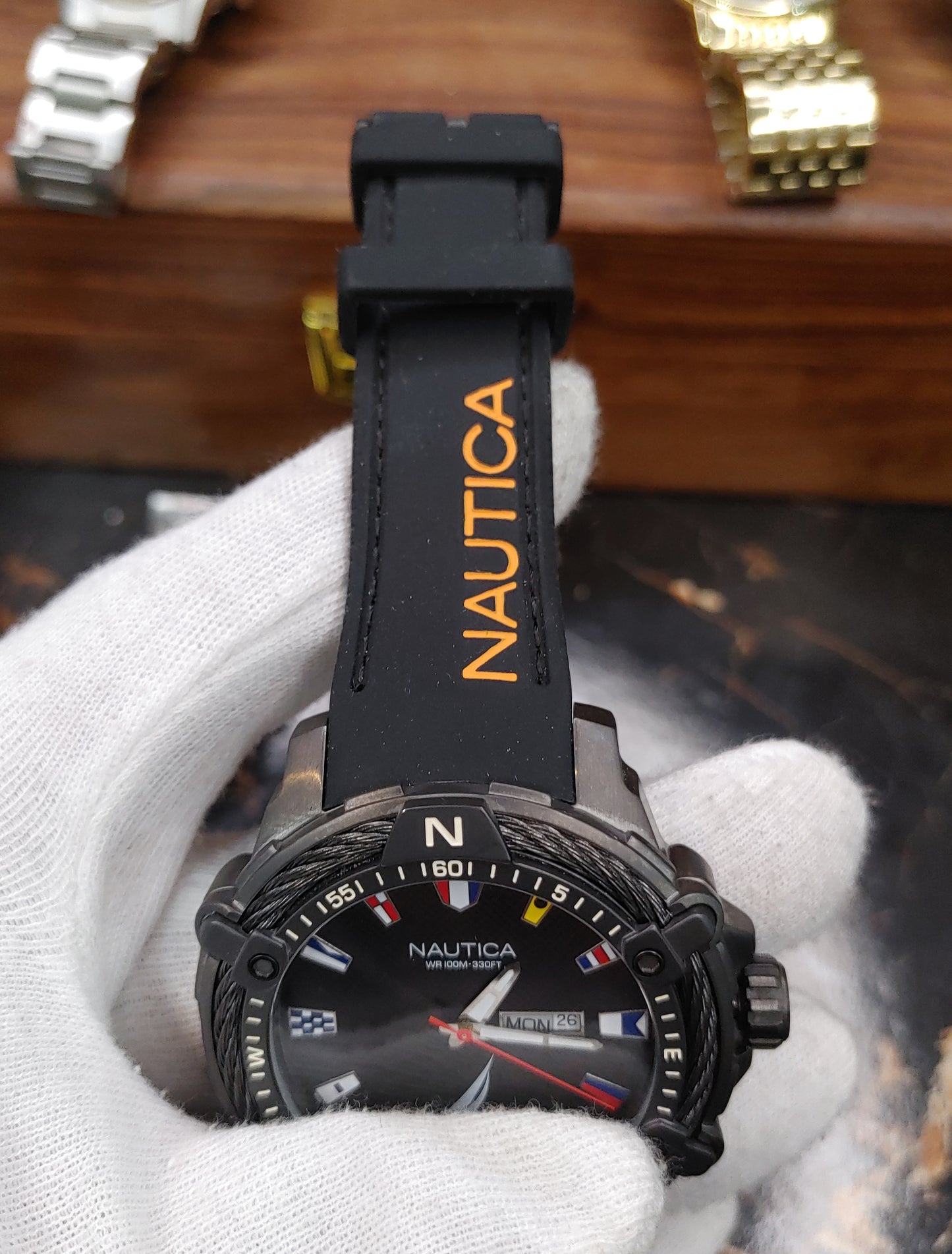 Nautica Sports Country Flags Dial Watch