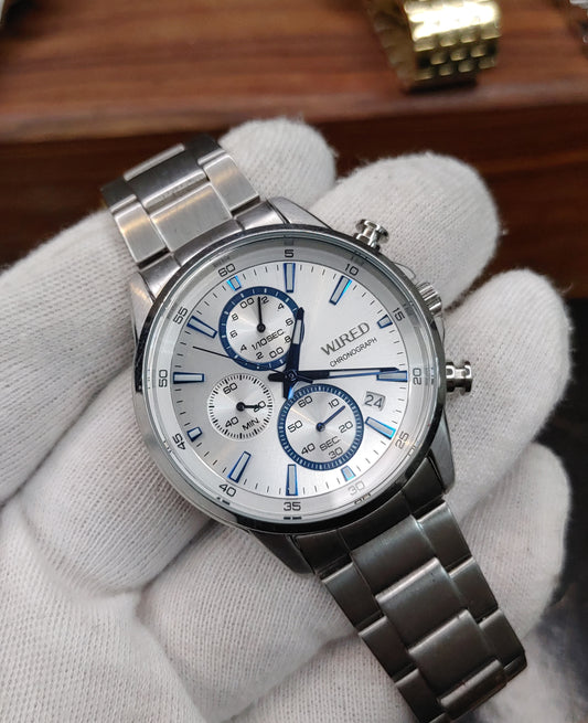 Wired VD57-KJD0 Chorongraph Watch For Men 42mm Case Diameter