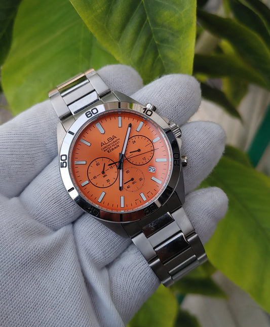 Alba RM361HX9 Orange Dial Watch