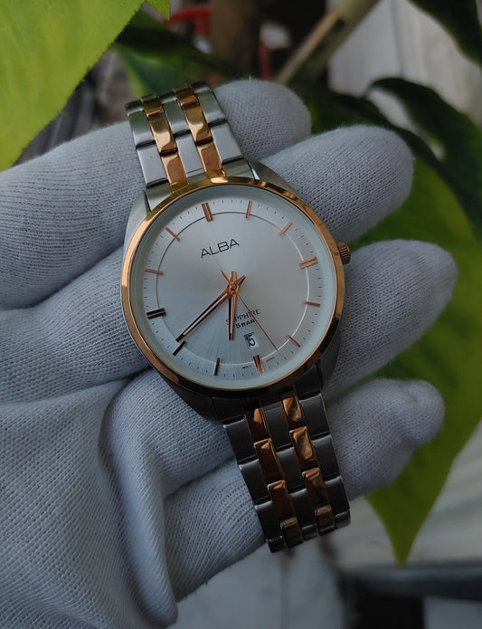 Alba By Seiko Two Tone 5 Bar Watch For Men