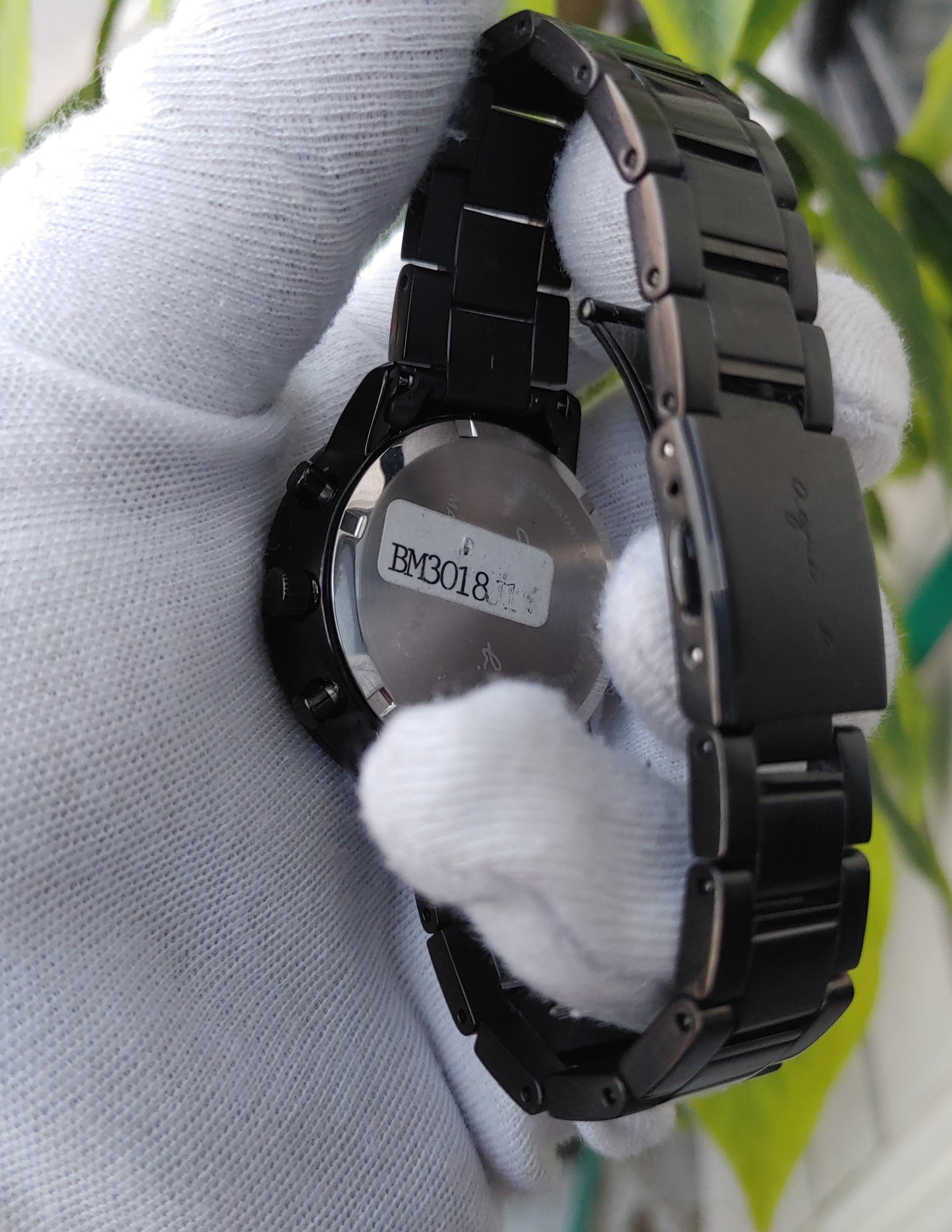 Agnis B Black VD57-KY30 Chrnograph Watch For Men
