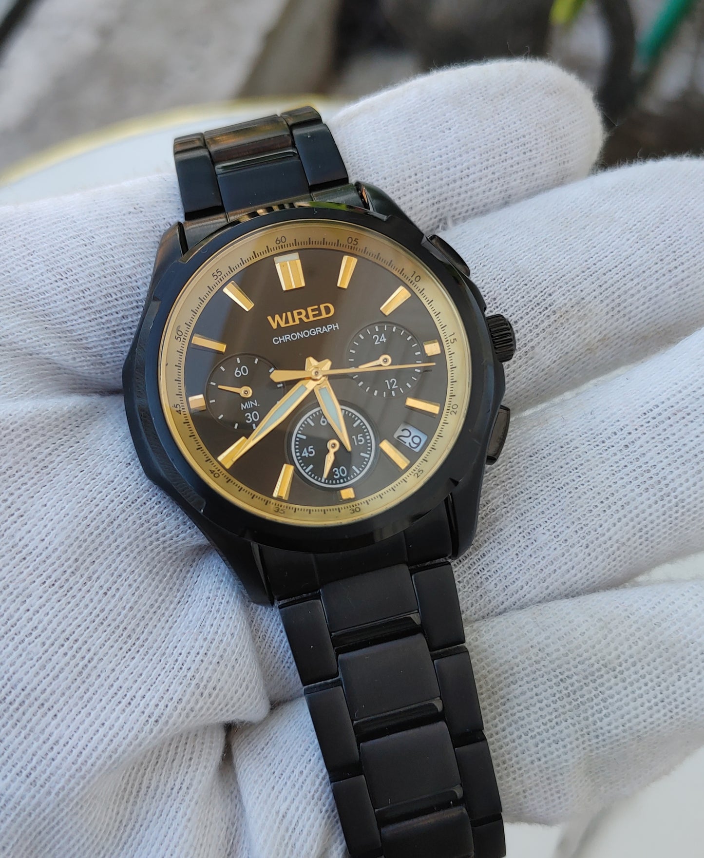 Wired VK63-K013 Black Colour Watch For Men