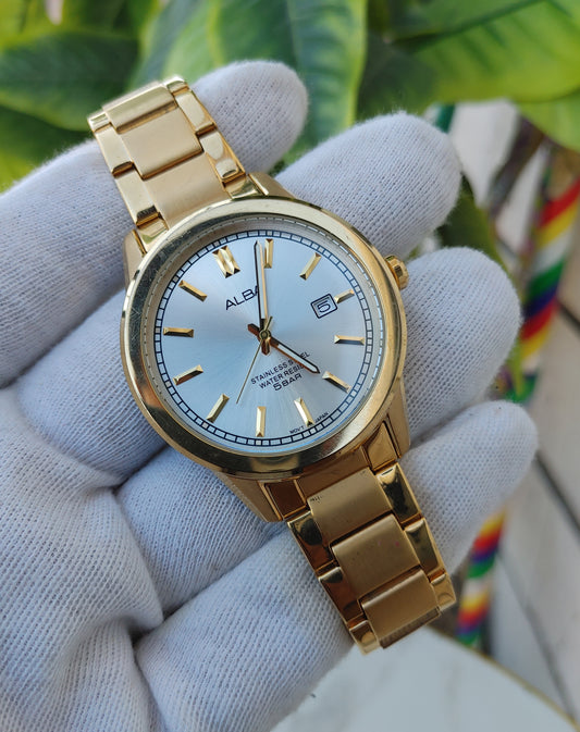 Alba AS9390X Golden Watch For Men