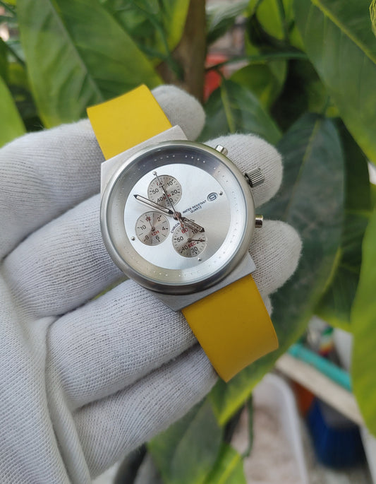 Custom Chrnograph Rubber Strap Watch