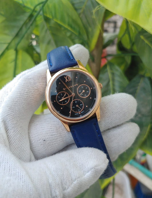 Giordano Watch For Women Leather Strap