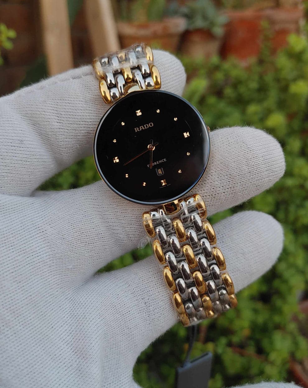 Rado Florence Double Tone Men’s Original Watch – Elegant Swiss Timepiece