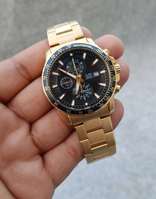 Alba Golden Chrnograph Men's Watch