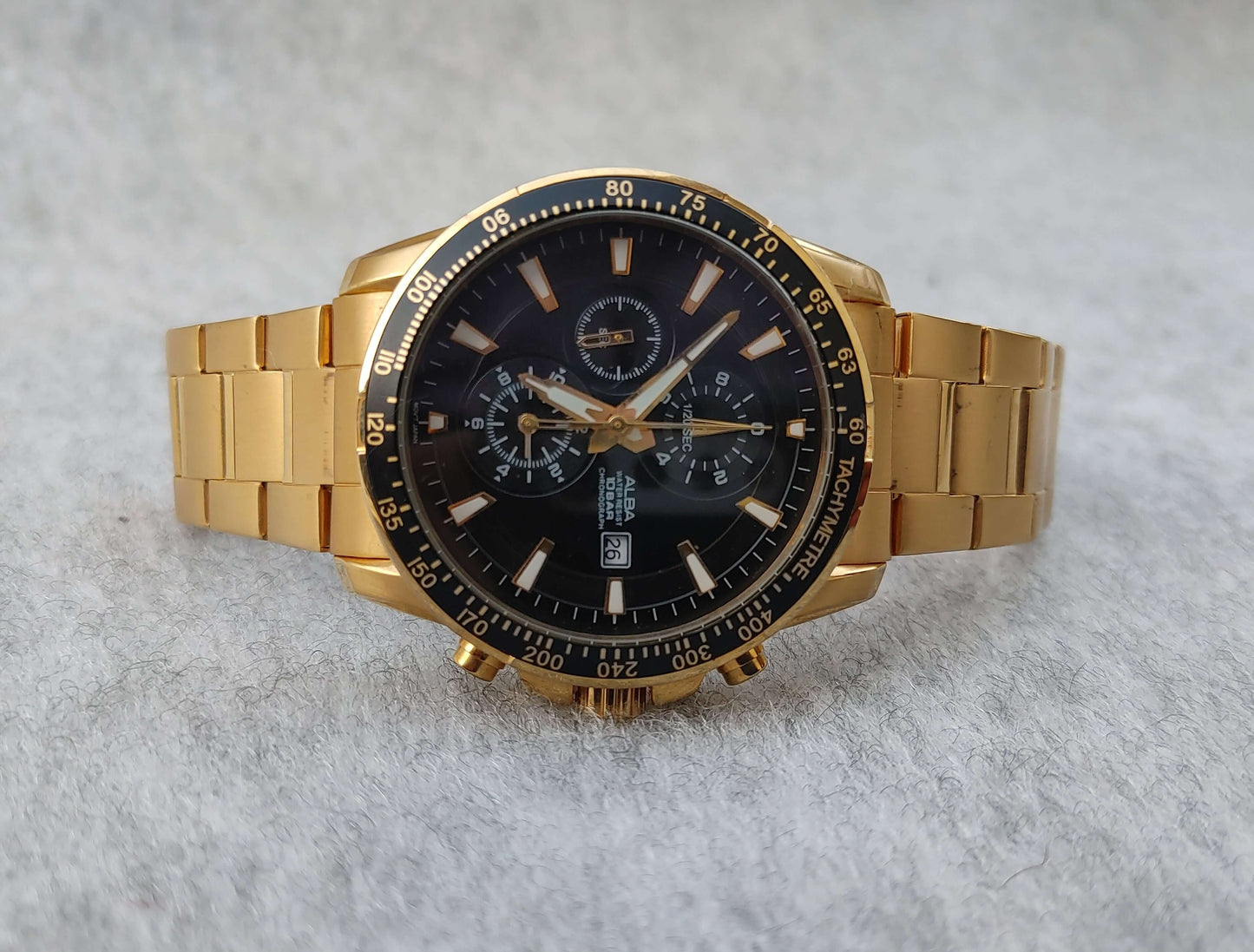 Alba Golden Chrnograph Men's Watch