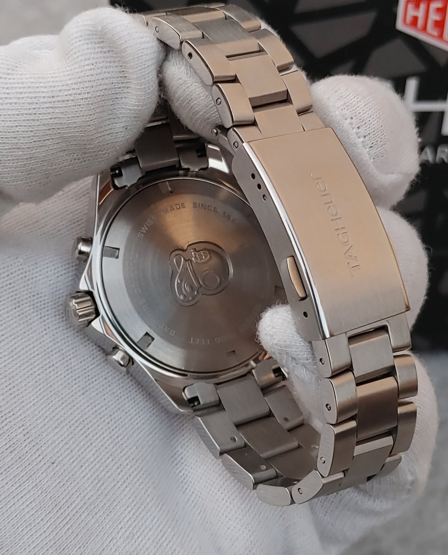 TAG Heuer Aquaracer Grande Date Chronograph Men's Watch CAF101F.BA0821 - Luxury Sports Timepiece