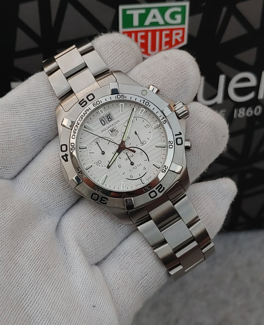 TAG Heuer Aquaracer Grande Date Chronograph Men's Watch CAF101F.BA0821 - Luxury Sports Timepiece