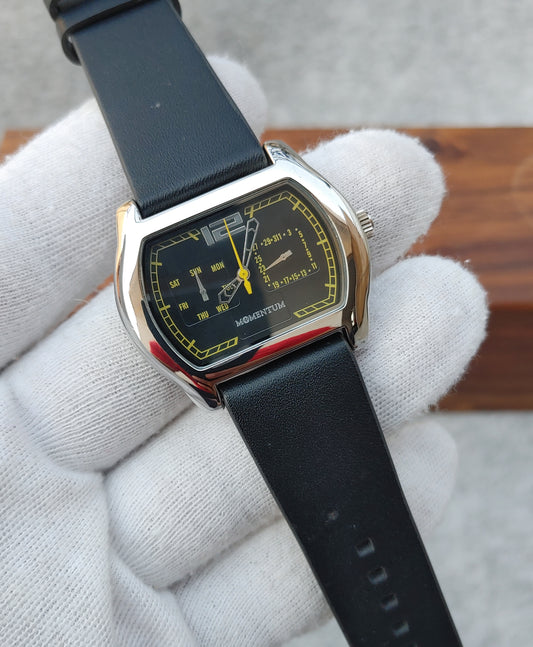 Momentum Men's Date o Graph Watch Black Dial