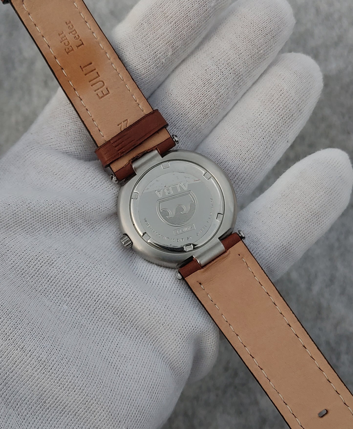 Alba Brown Leather Strap Men's Dress Watch