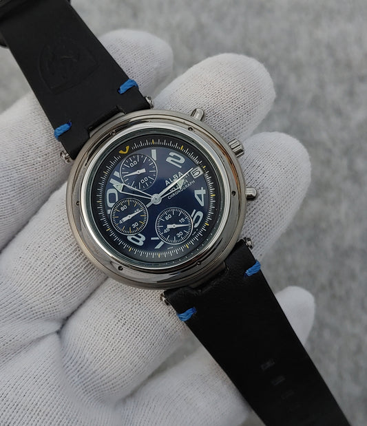 Seiko Alba Chrnograph Men's Watch Blue Dial