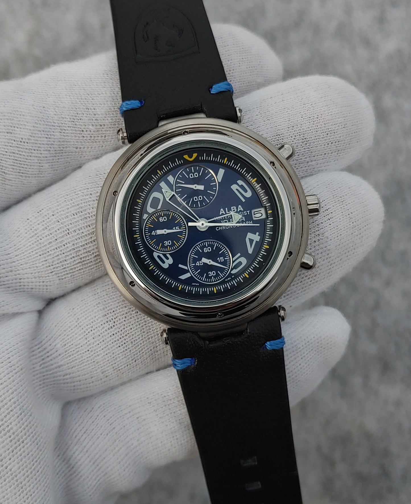 Seiko Alba Chrnograph Men's Watch Blue Dial