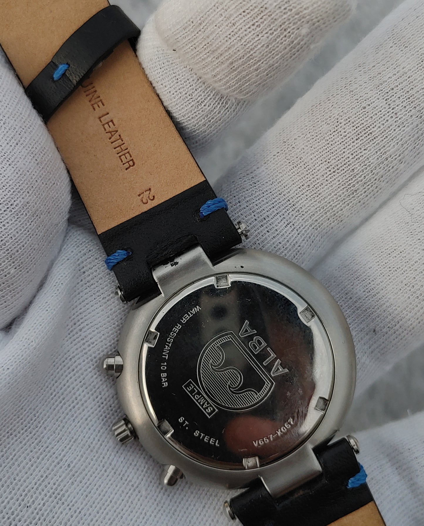 Seiko Alba Chrnograph Men's Watch Blue Dial