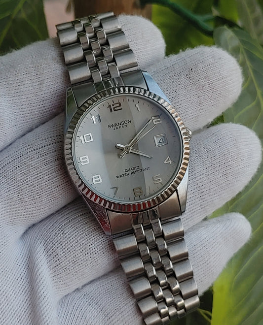 Swanson Men's Stainless-steel Braclet Watch