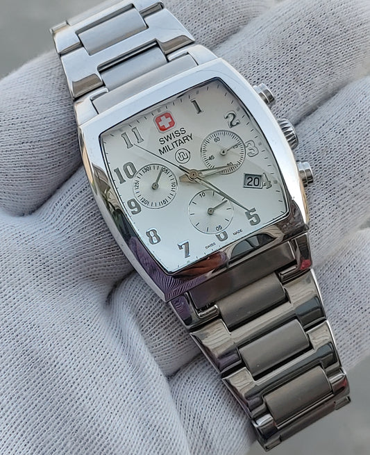 Swiss Military 6-590 Men's Swiss Made Stainless Steel Watch – Premium Analog Timepiece
