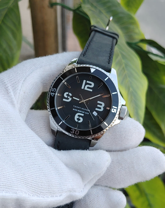 Tommy Hilfiger Black Dial Big Digits Men's Watch