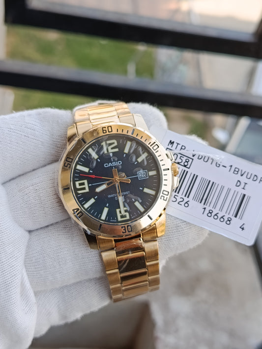 Casio MTP-VD01G-1BV – Men's Gold-Tone Analog Watch