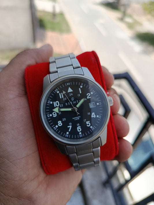 Beymen Automatic Titanium Vintage Men's Watch