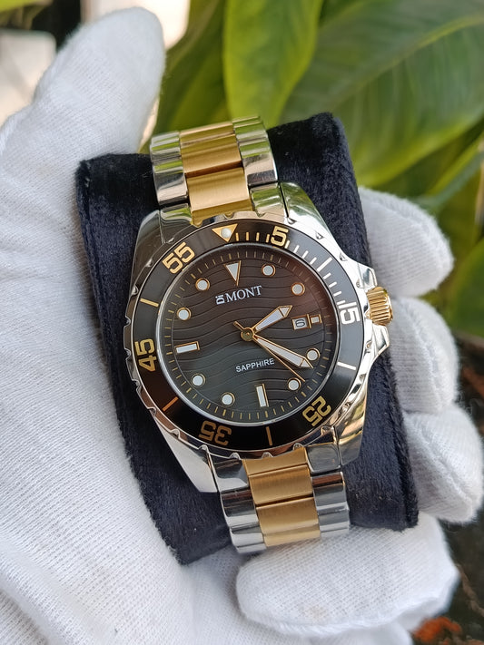 Dimont Double Tone Presidential Men's Watch