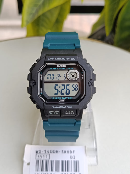 Casio WS-1400H-3A – Men's Digital Sports Watch