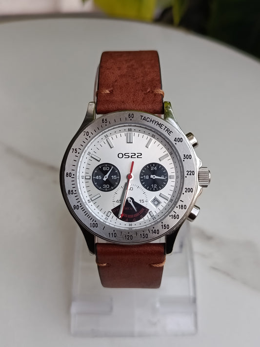 Os22 Multifunction Men's Leather Strap Watch