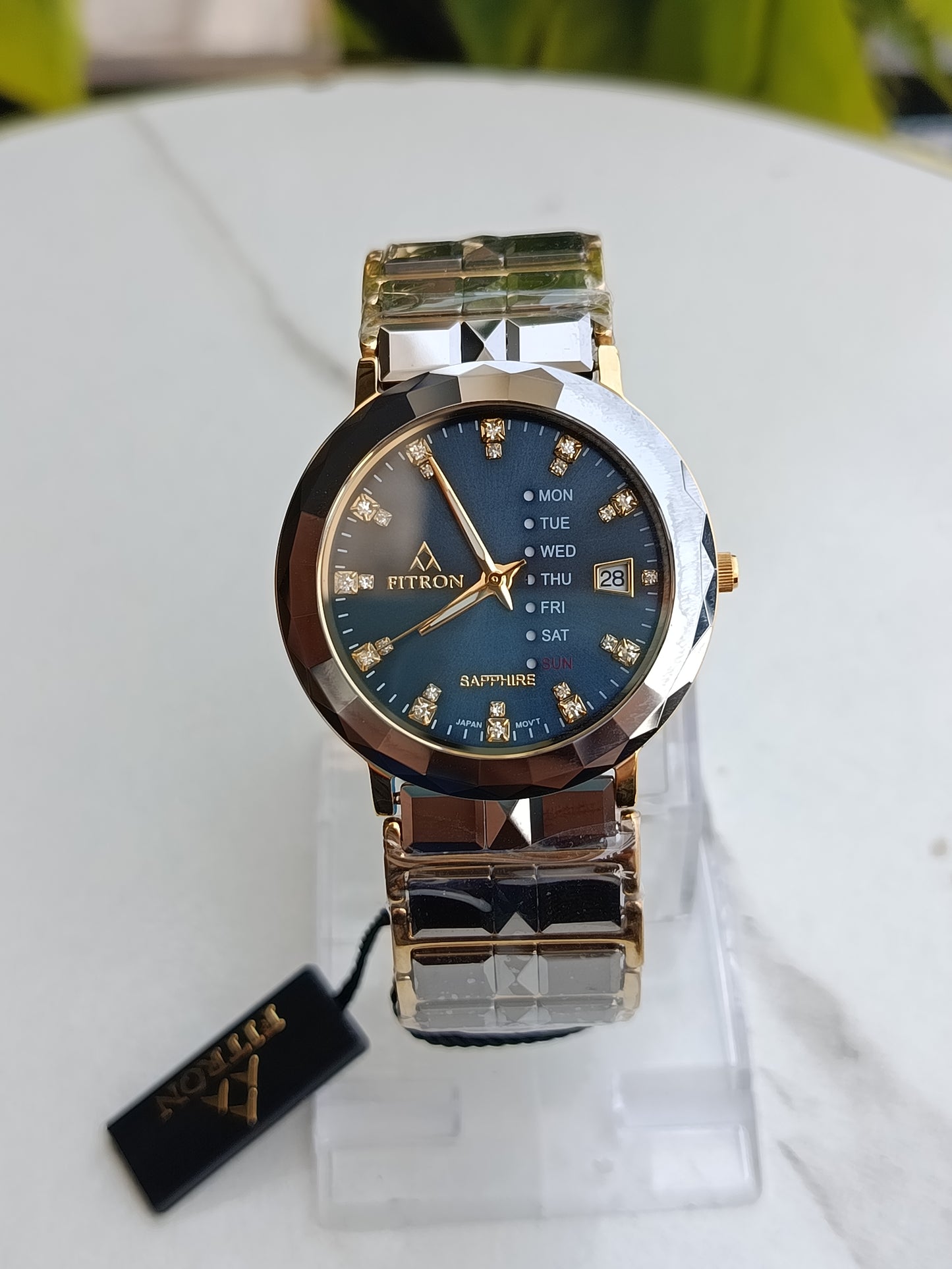 Fitron Ceramic Men's 18 Ceramic Watch Royal Blue Dial