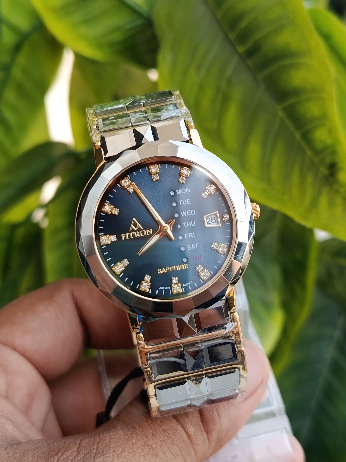 Fitron Ceramic Men's 18 Ceramic Watch Royal Blue Dial