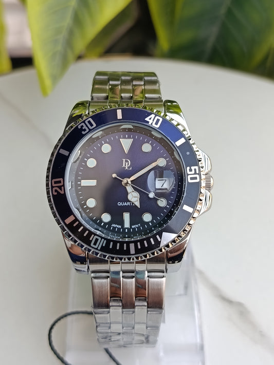 De Lawrence Blue Black Dial Men's Watch