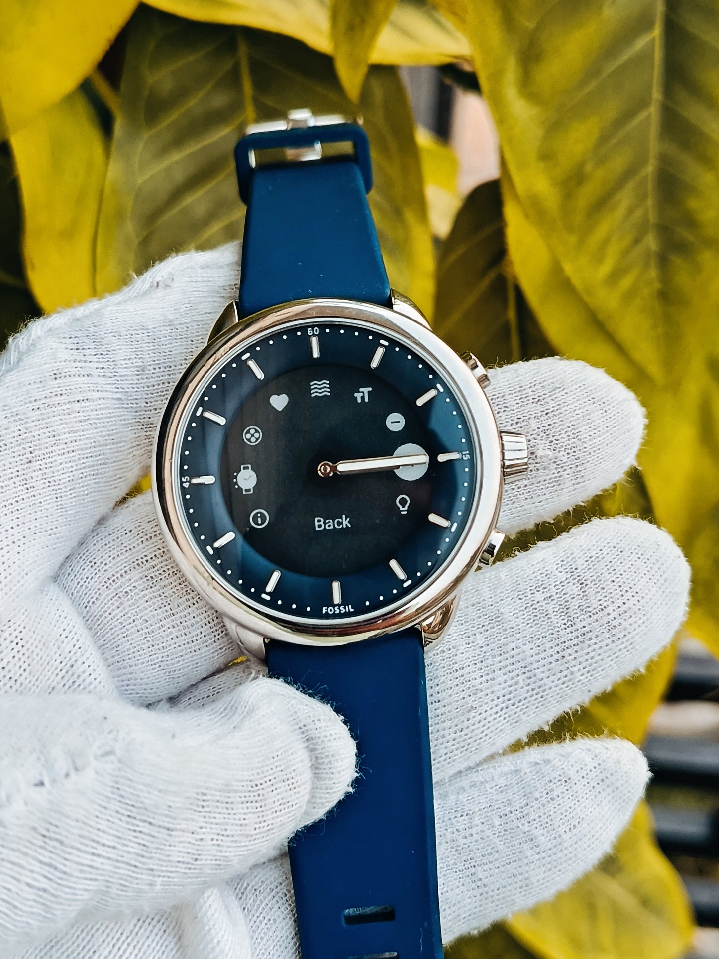 Fossil Gen 6 Wellness Edition Hybrid Smart watch Blue Silicone Strap