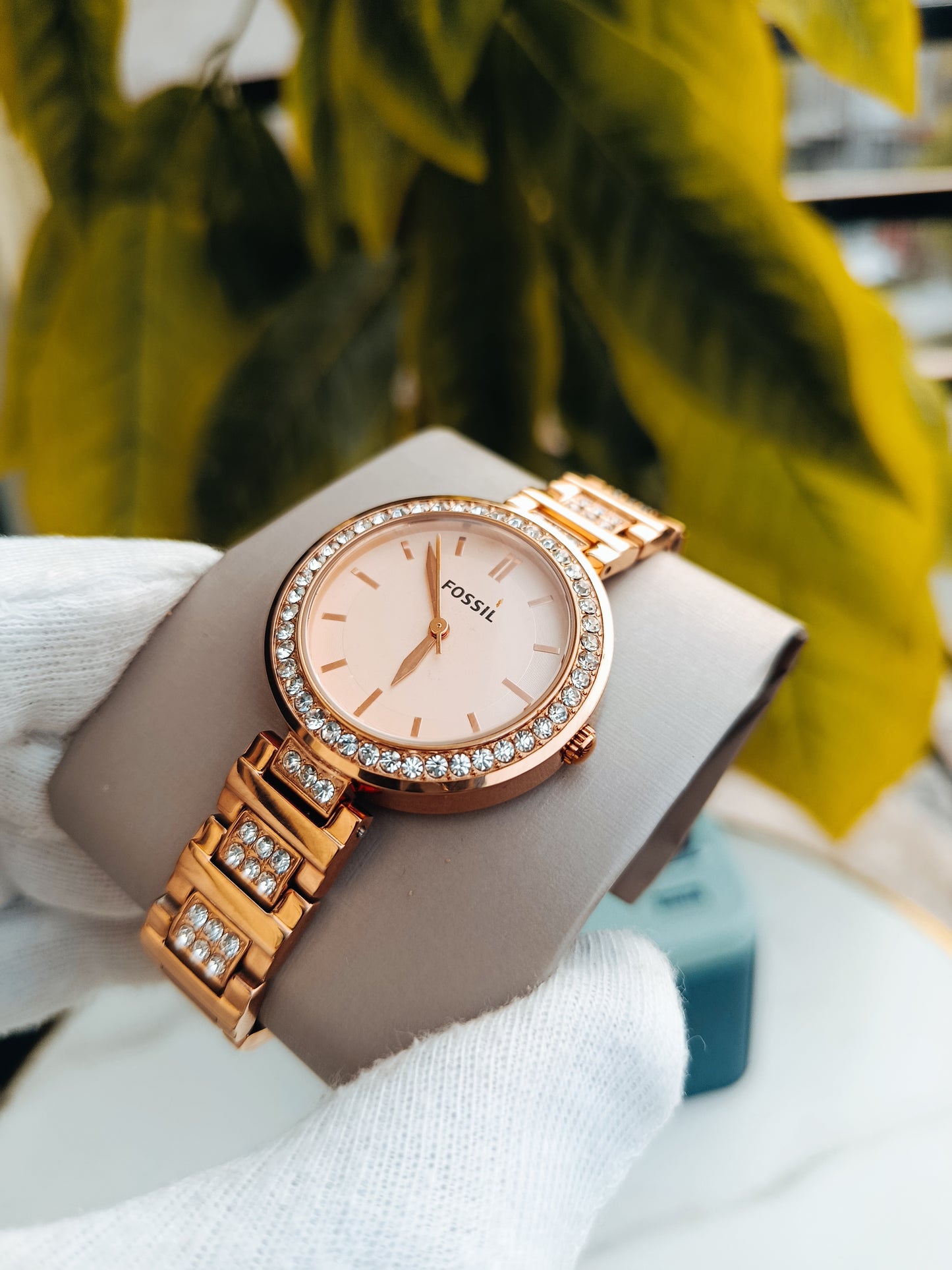 Fossil Karli BQ3181 Women's Rosegold Stainless Steel Watch – Elegant Analog Timepiece