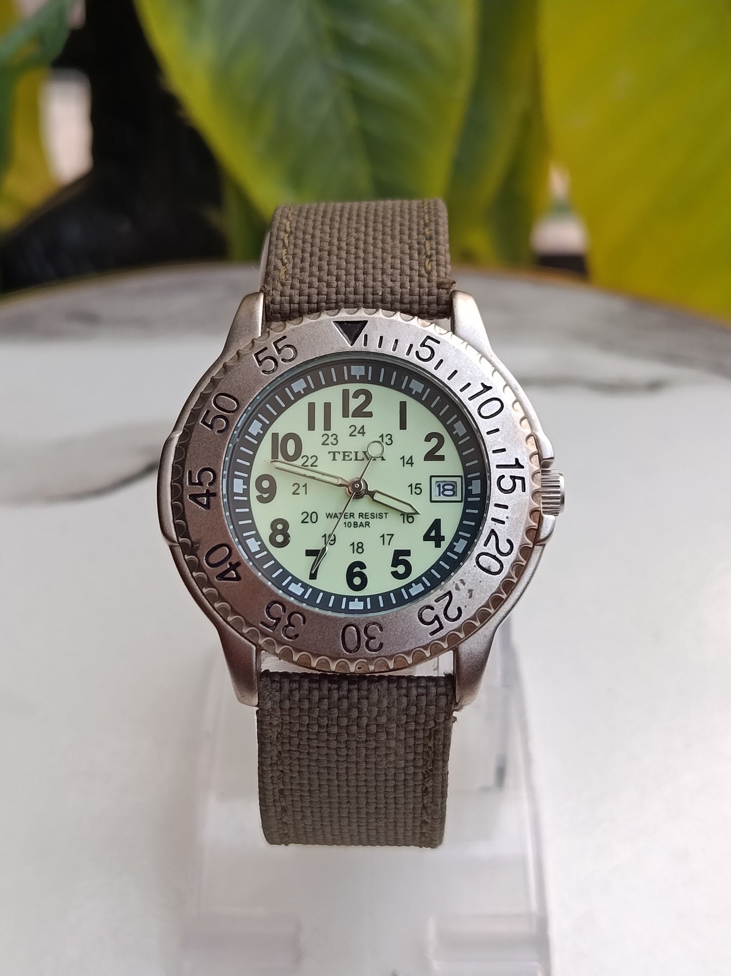 Telva Night Illumions Dial Men's Military Watch