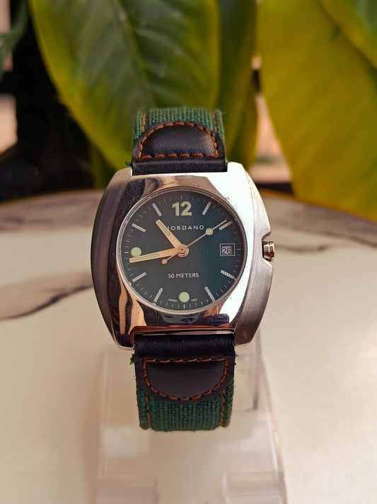 Giordano Vintage Green Dial Men's Watch