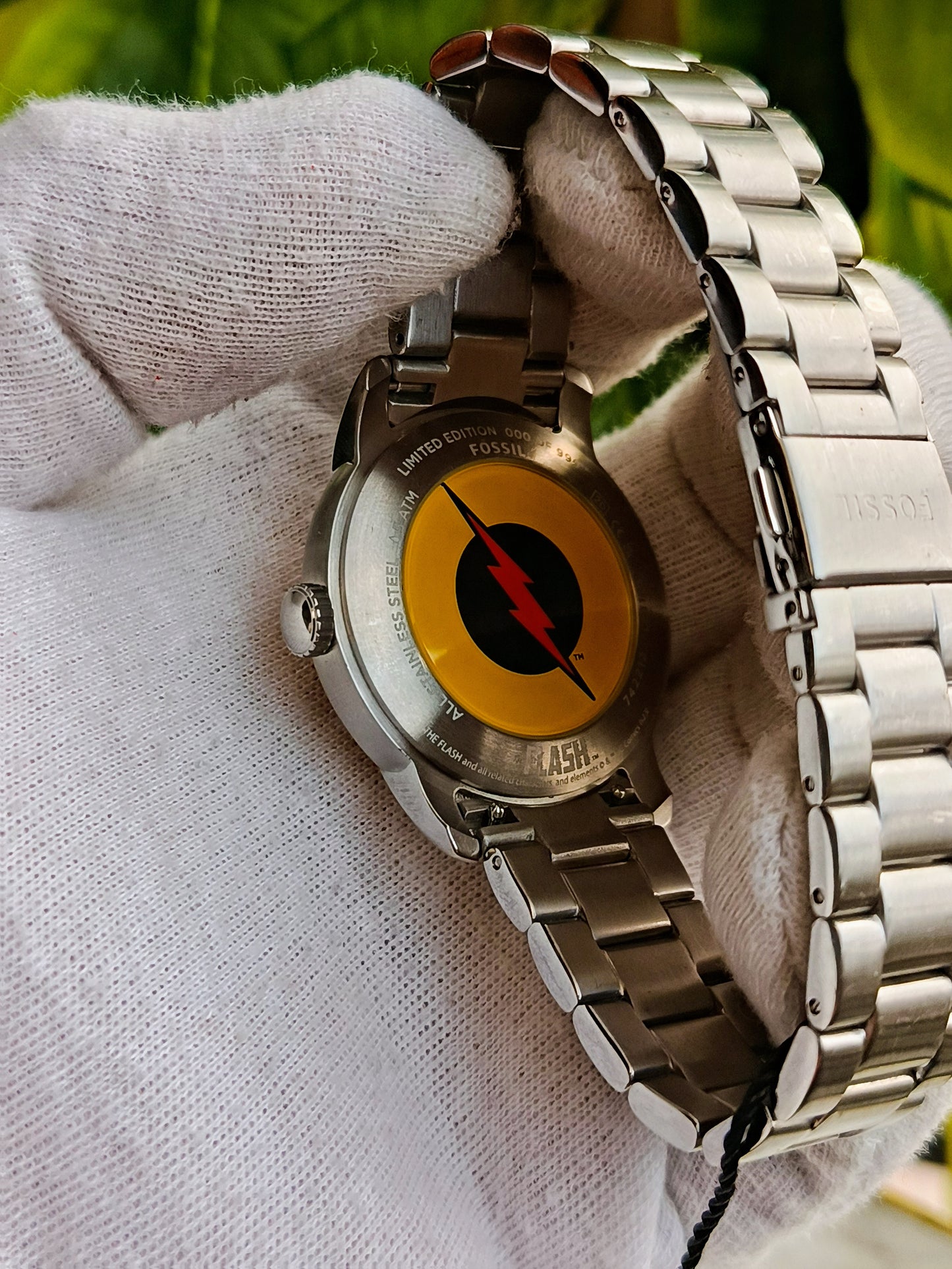 Limited Edition DC x Fossil The Flash Stainless Steel Watch - 40mm (Yellow Dial)