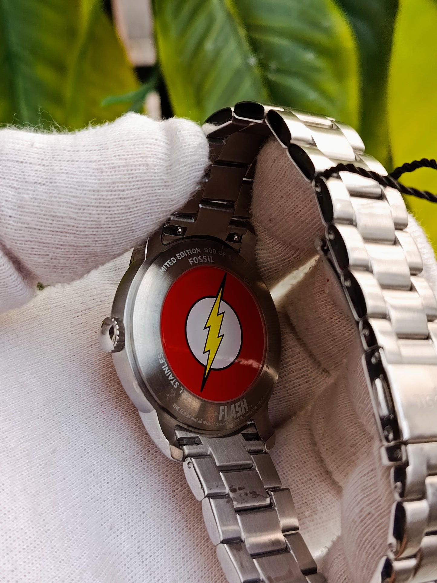Limited Edition DC x Fossil The Flash Stainless Steel Watch - 40mm (Red Dial)