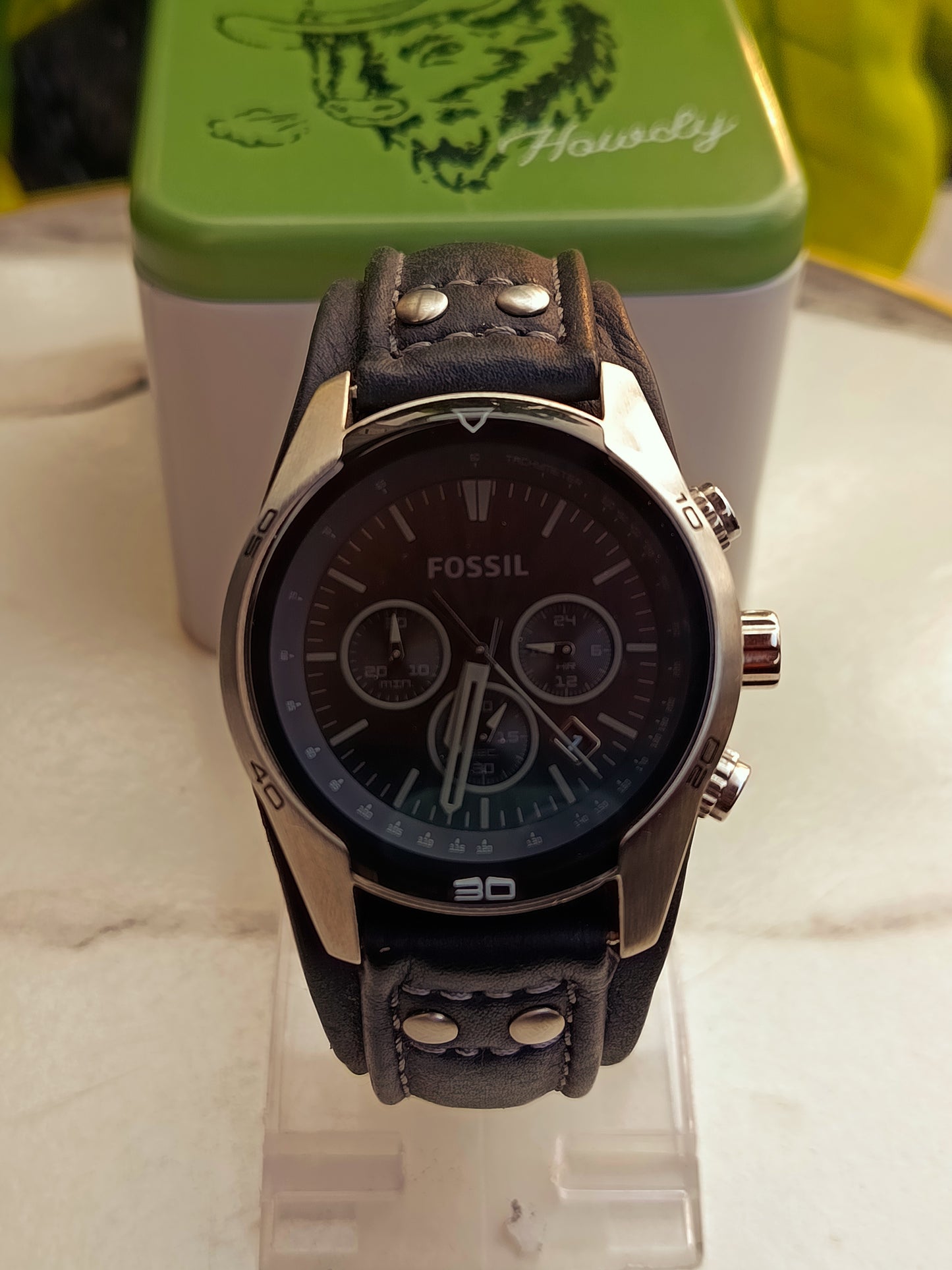 Classic Chronograph Leather Watch – FLCH2586