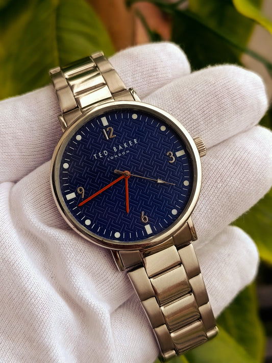 Ted Baker London Blue Dial Stainless Steel Men's Watch